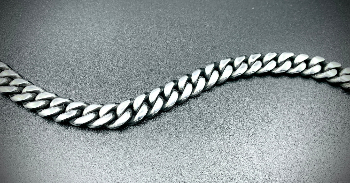 SUNSET MOONCHILD CUBAN LINK BRACELET 9MM - SIZE 8 INCH