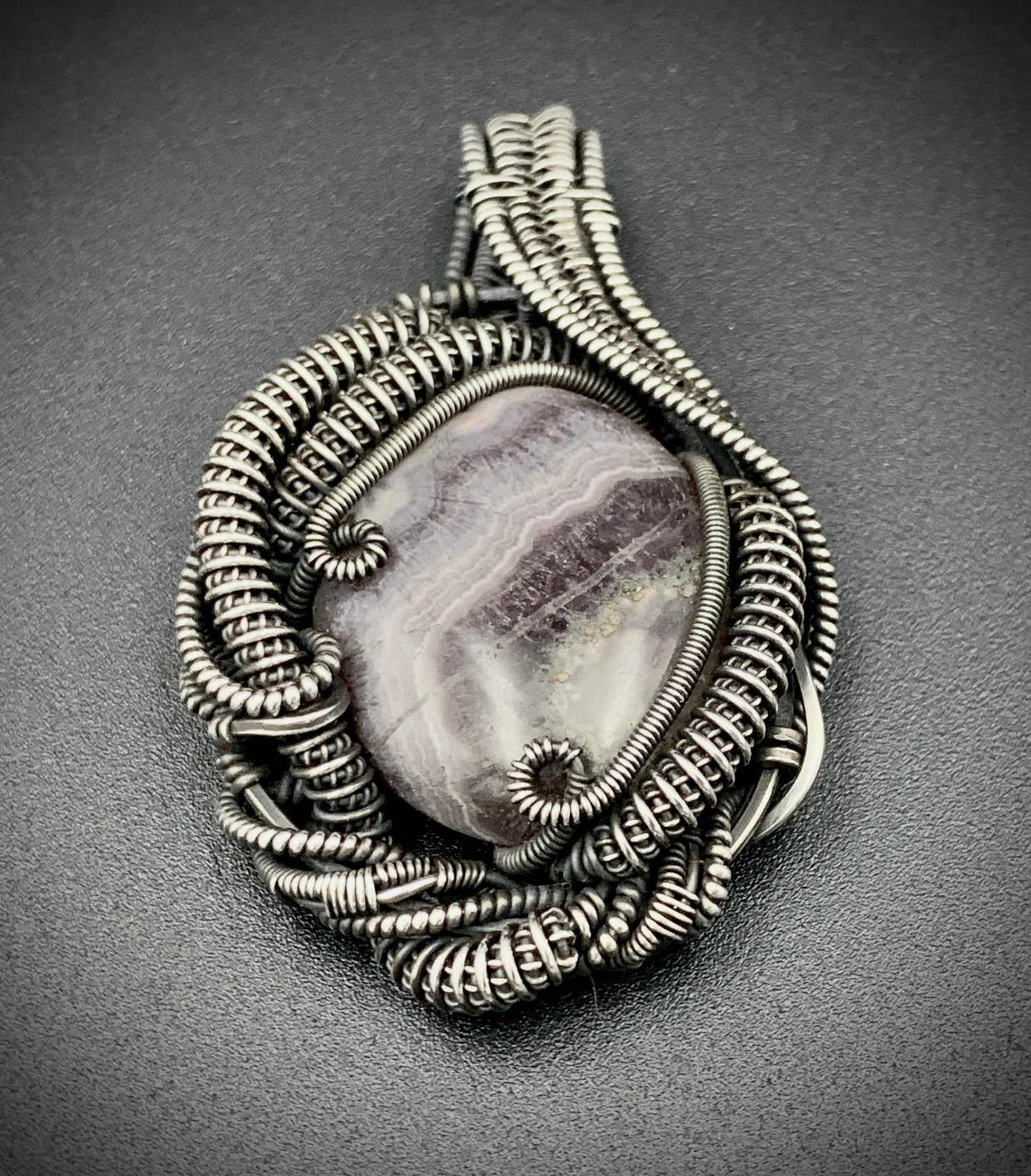 COSMIC EGG WIRE WRAP PENDANT