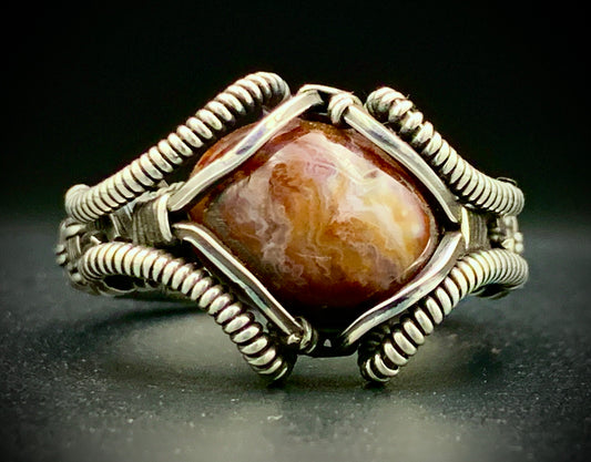 FIRE AGATE RING - SIZE 13
