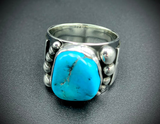 TURQUOISE POWER RING SIZE - 9.5