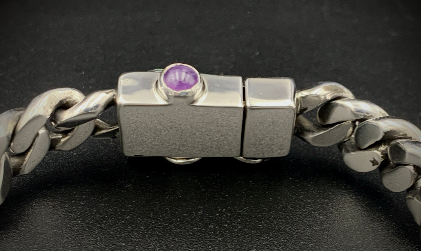 SPIRIT GANGSTER HYBRID CUFF/CHAIN BRACELET - SIZE 8.5 INCH