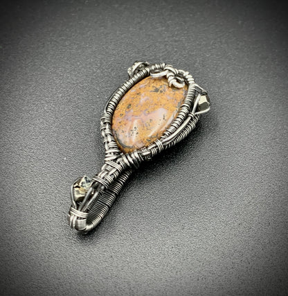 JASPER JESTER MINI WIRE WRAP PENDANT