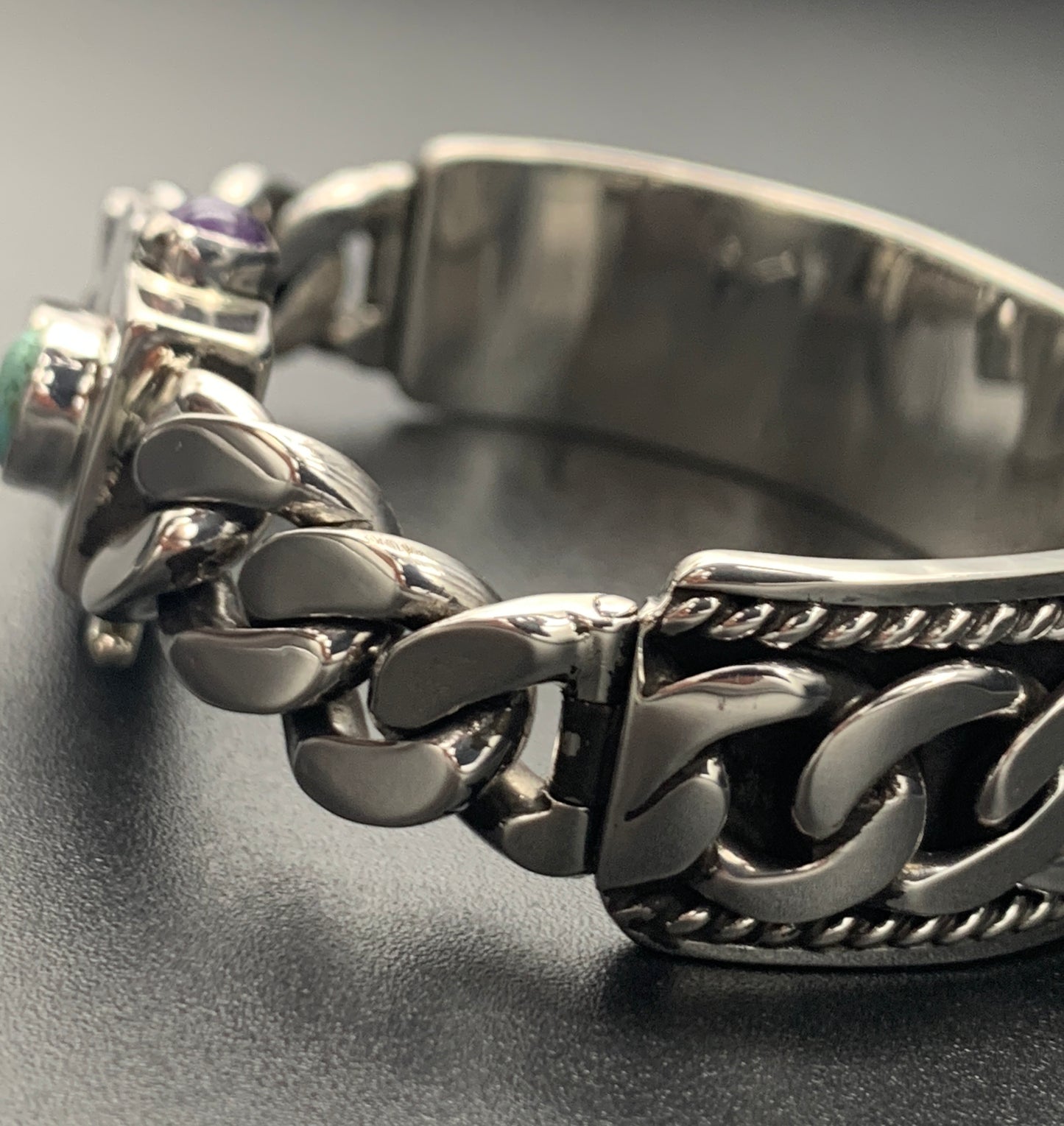 SPIRIT GANGSTER HYBRID CUFF/CHAIN BRACELET - SIZE 8.5 INCH