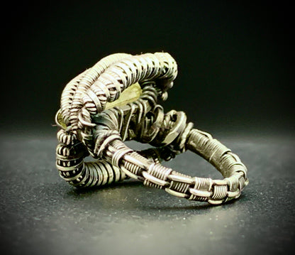 TOPAZ WIRE WRAP RING - SIZE 5.5