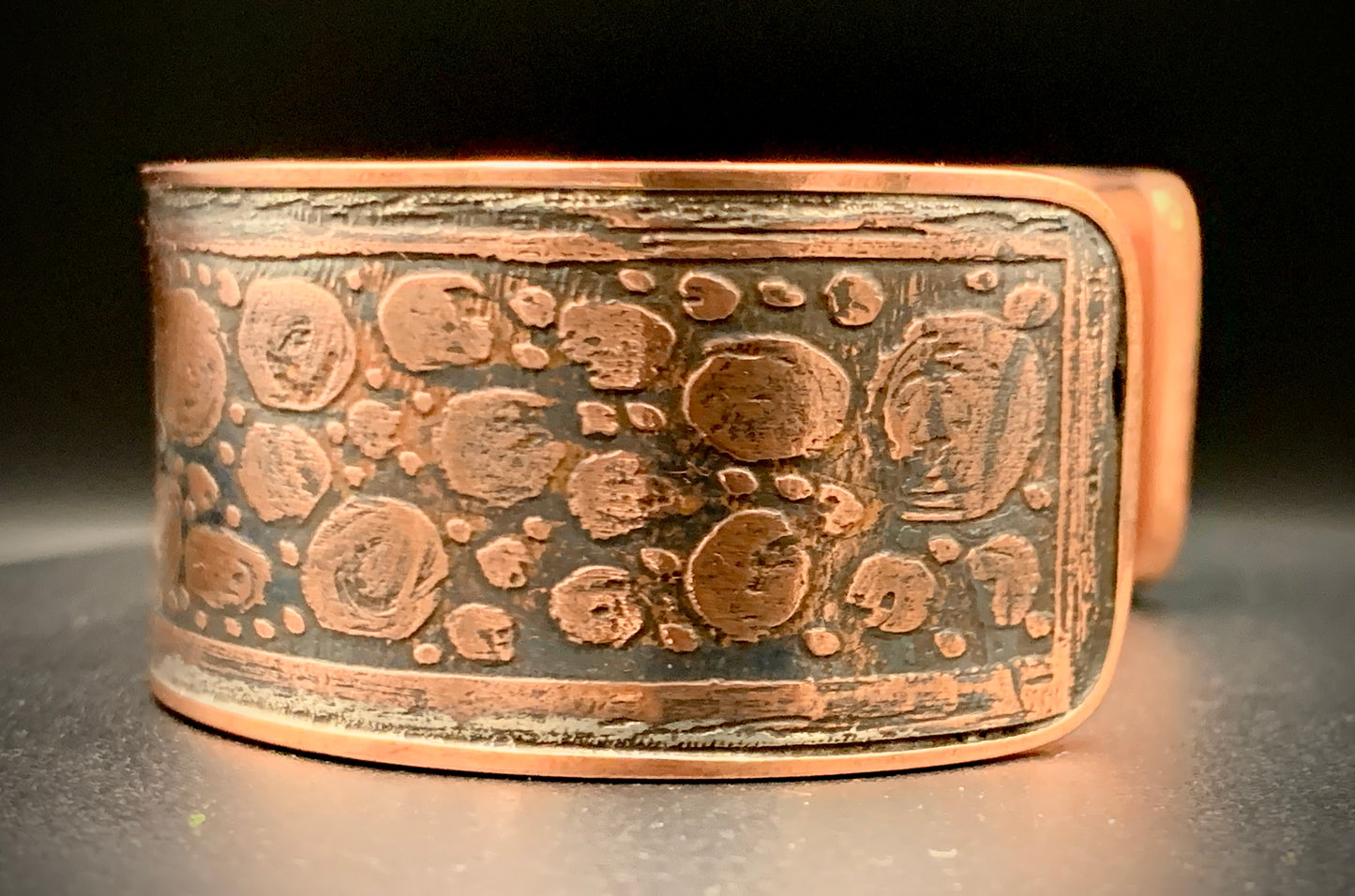 EYE OF HORUS COPPER CUFF BRACELET