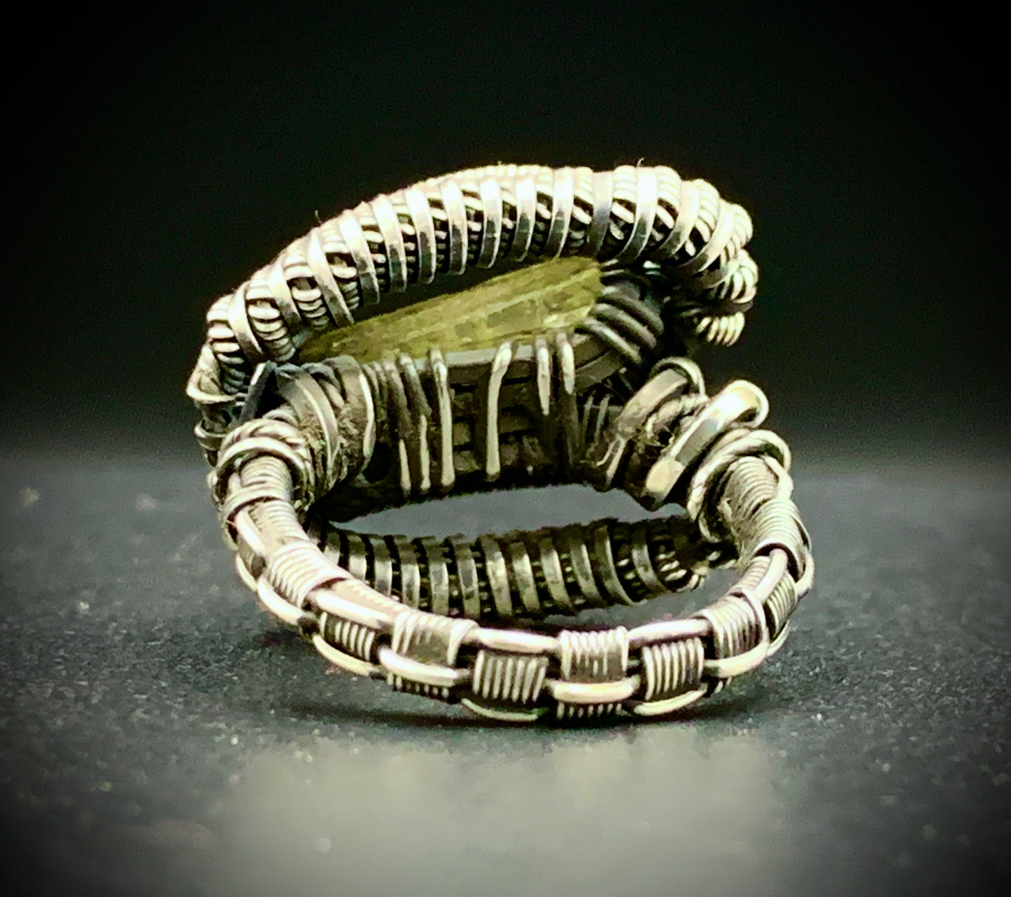 TOPAZ WIRE WRAP RING - SIZE 5.5