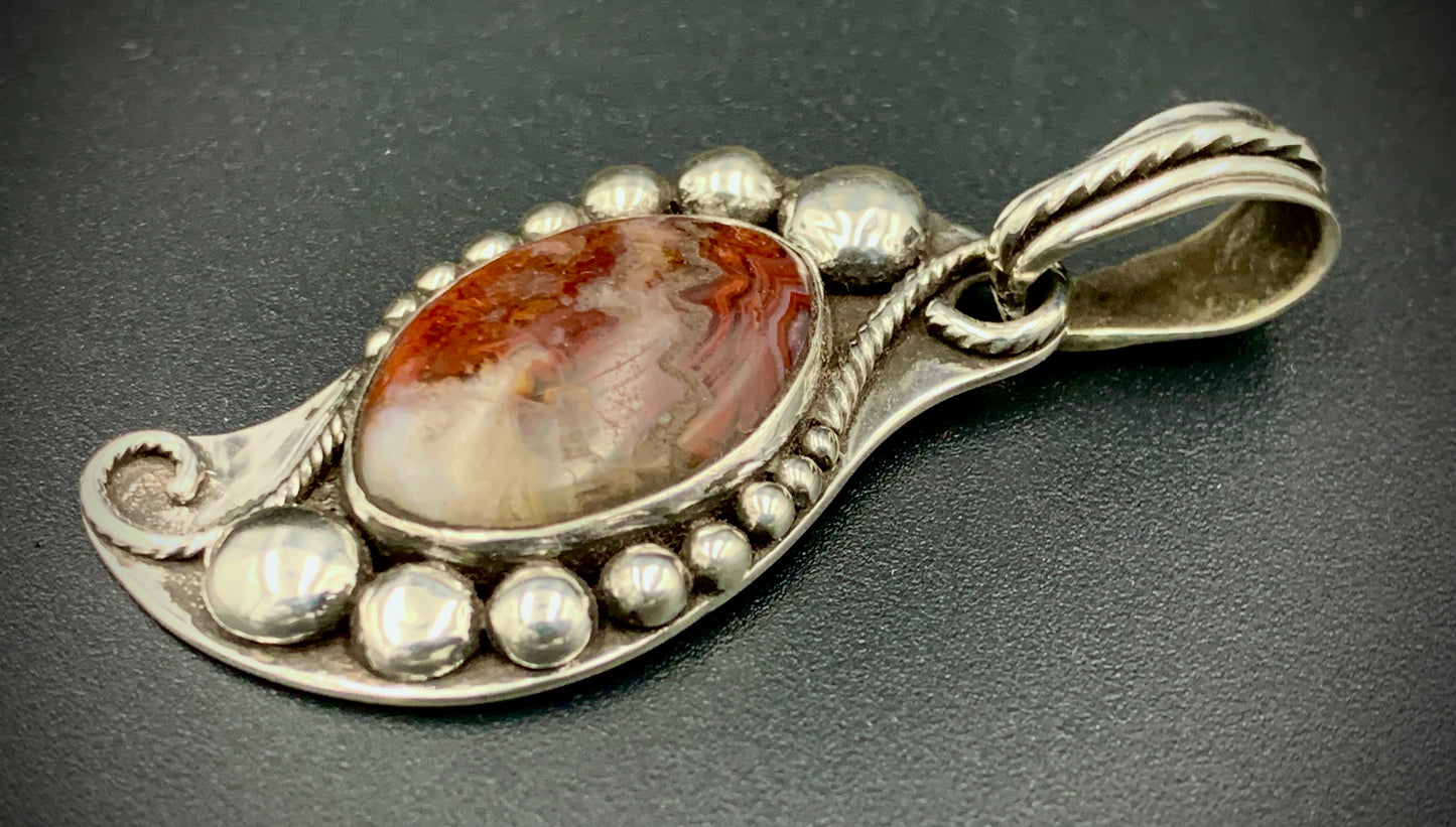 AGATE SPACE COWBOY PENDANT