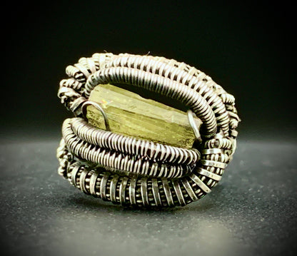 TOPAZ WIRE WRAP RING - SIZE 5.5