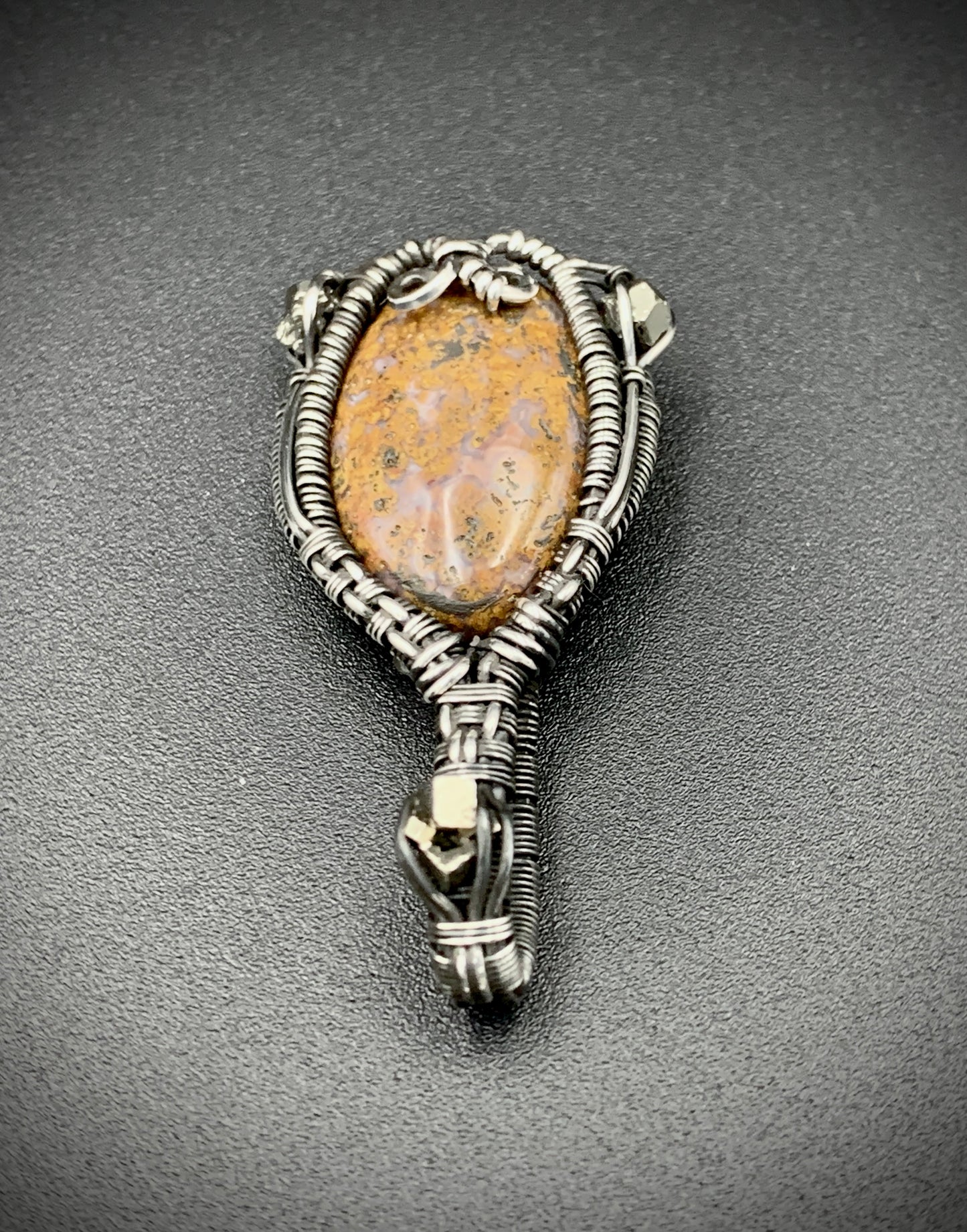 JASPER JESTER MINI WIRE WRAP PENDANT