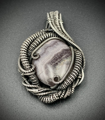 COSMIC EGG WIRE WRAP PENDANT