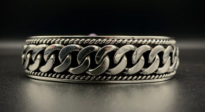 SPIRIT GANGSTER HYBRID CUFF/CHAIN BRACELET - SIZE 8.5 INCH