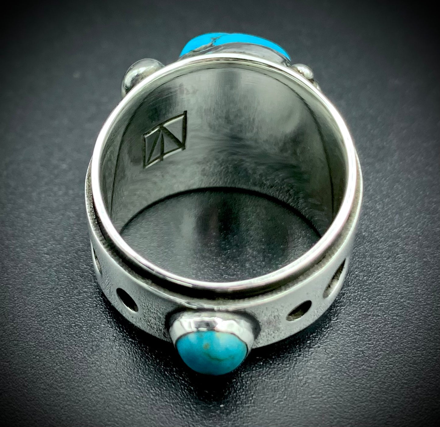 TURQUOISE POWER RING SIZE - 9.5