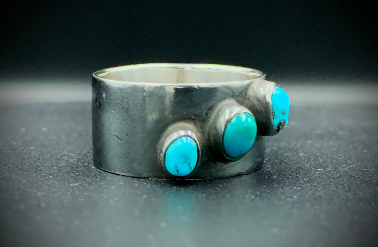 TURQUOISE STARRY NIGHT RING - SIZE 9