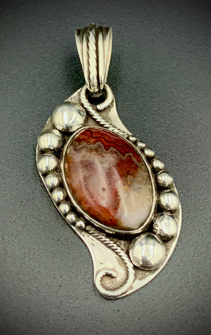 AGATE SPACE COWBOY PENDANT