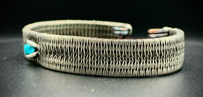 TURQUOISE EYE WOVEN BRACELET