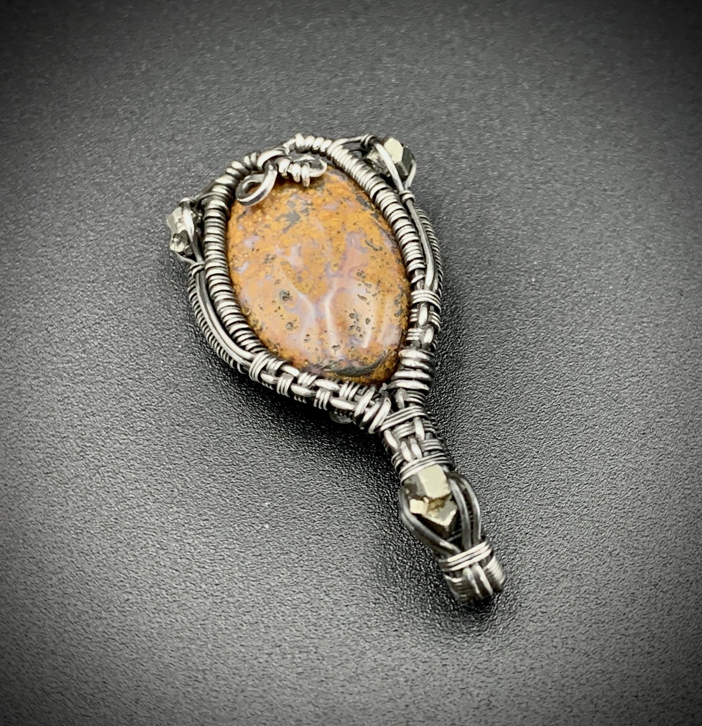 JASPER JESTER MINI WIRE WRAP PENDANT