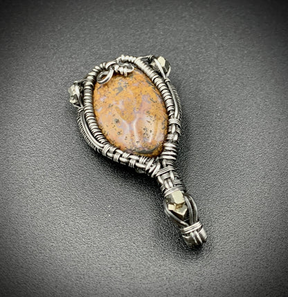 JASPER JESTER MINI WIRE WRAP PENDANT