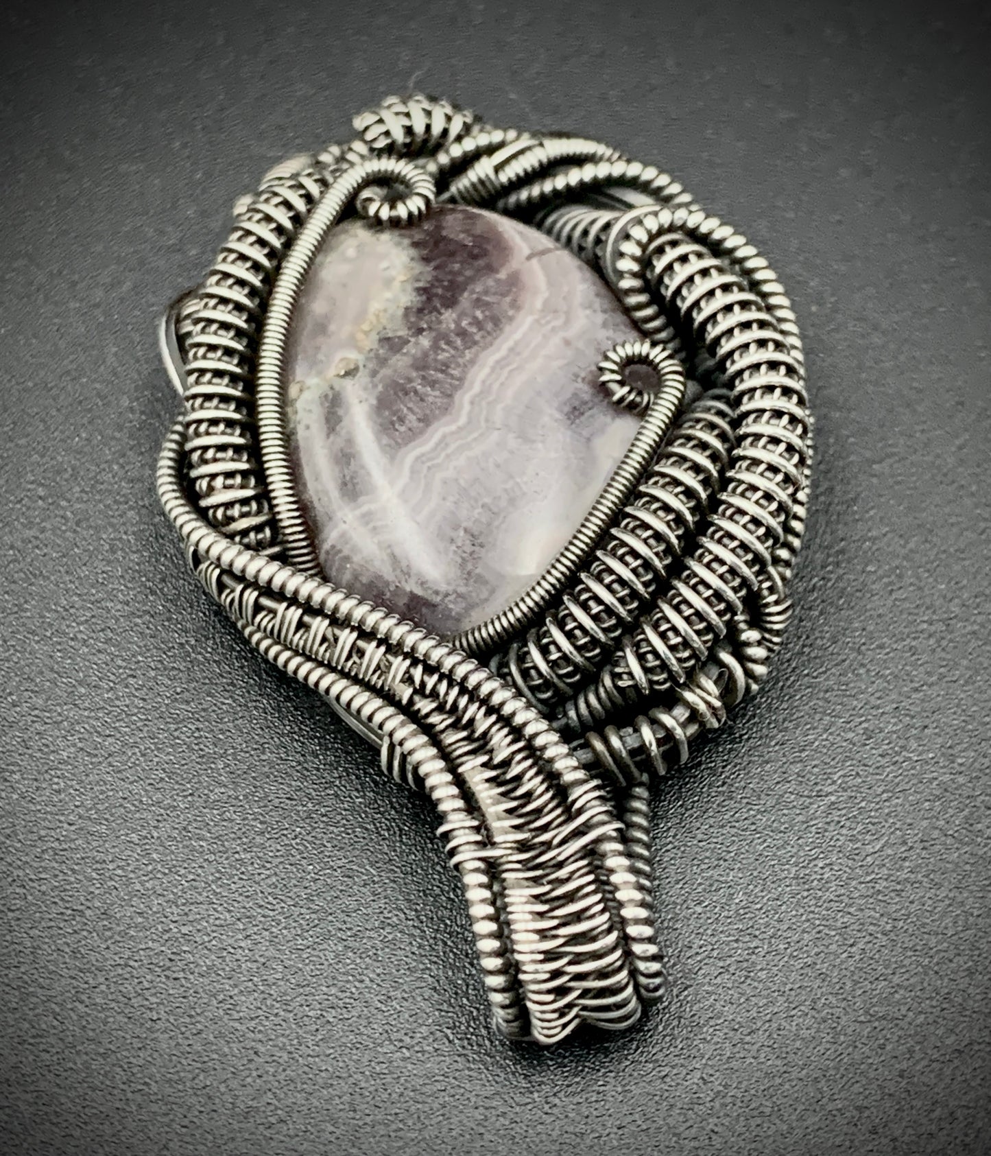 COSMIC EGG WIRE WRAP PENDANT