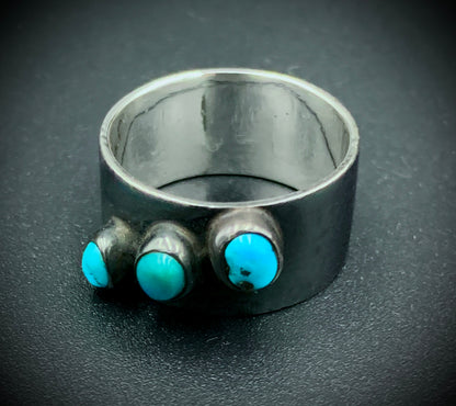 TURQUOISE STARRY NIGHT RING - SIZE 9