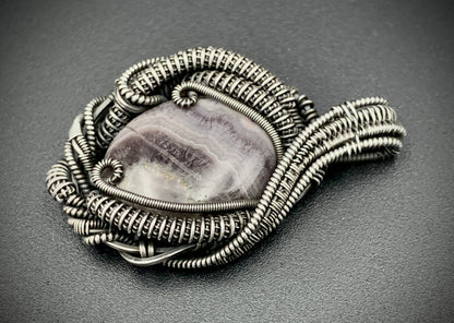 COSMIC EGG WIRE WRAP PENDANT