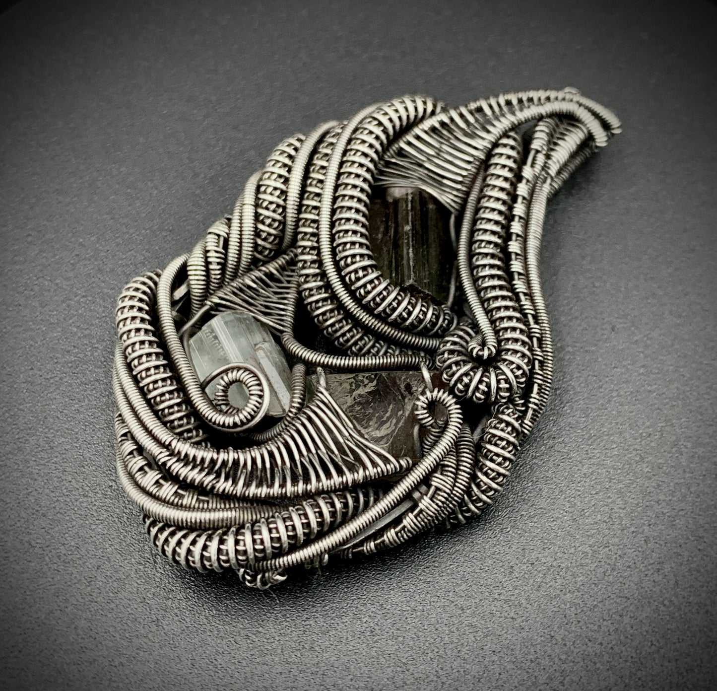 HEART OF THE BUDDHA WIRE WRAP PENDANT