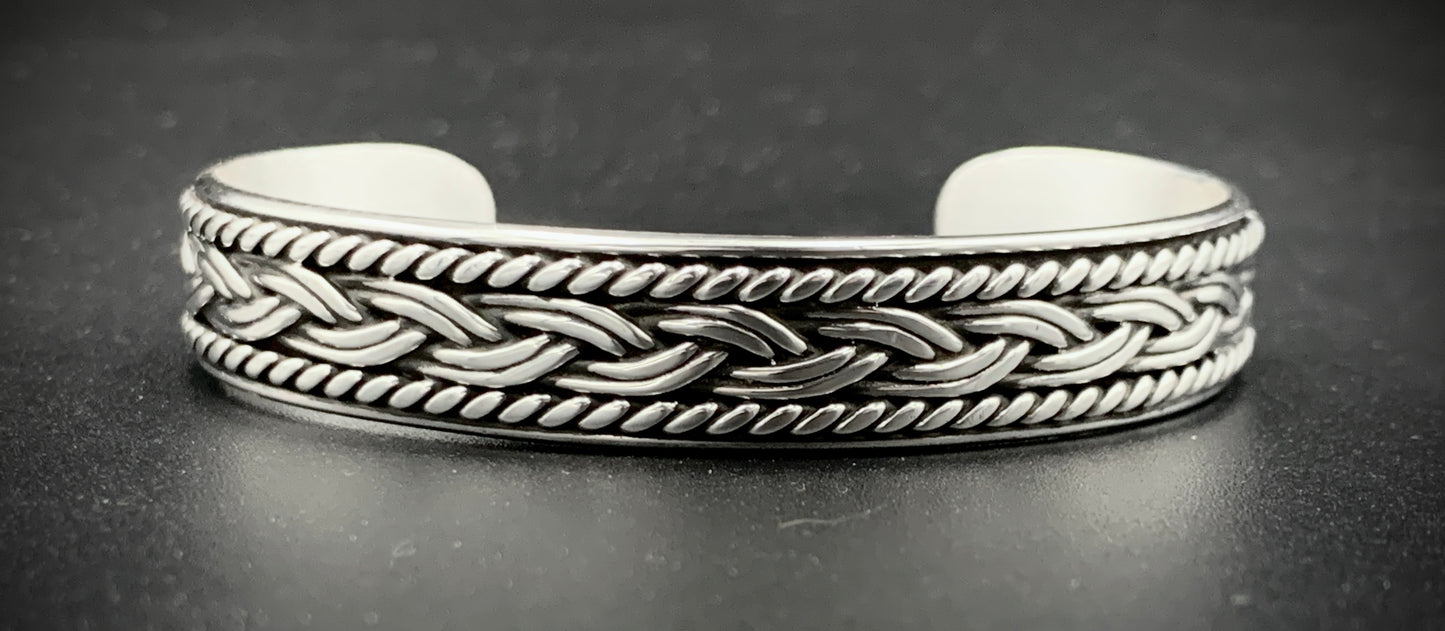 WOVEN PATHS CUFF BRACELET 12MM CUSTOM SIZES!