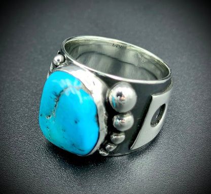 TURQUOISE POWER RING SIZE - 9.5