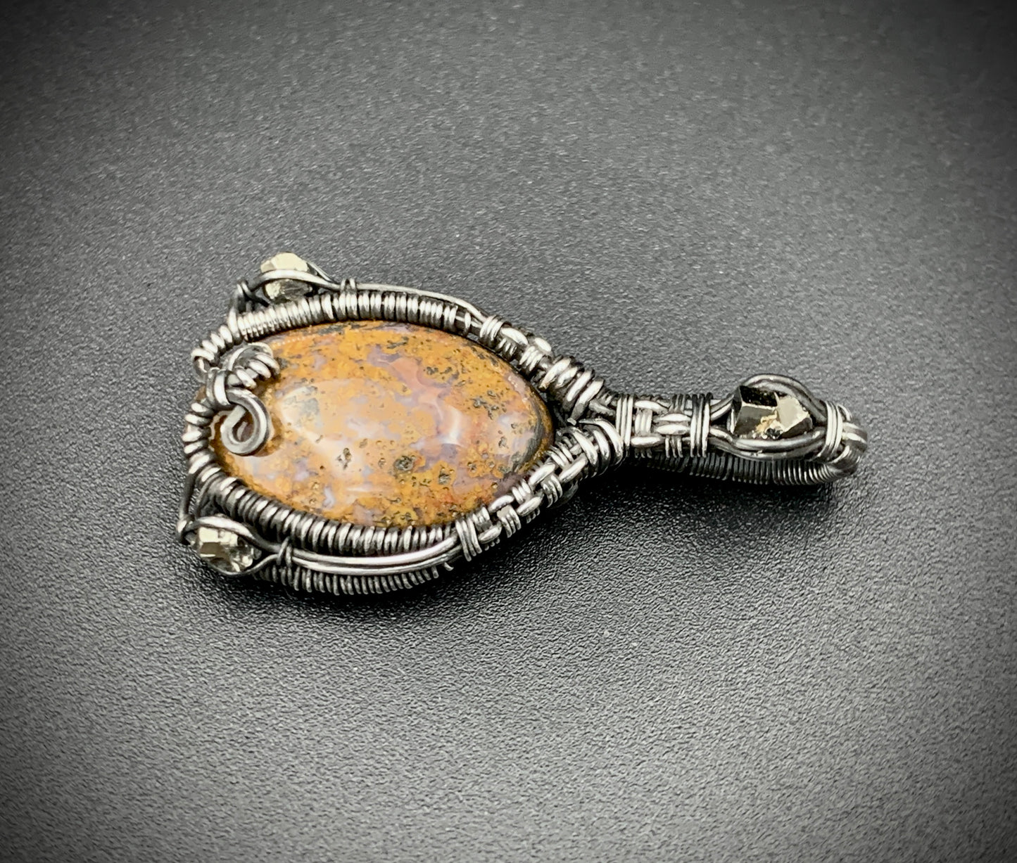 JASPER JESTER MINI WIRE WRAP PENDANT