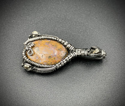 JASPER JESTER MINI WIRE WRAP PENDANT