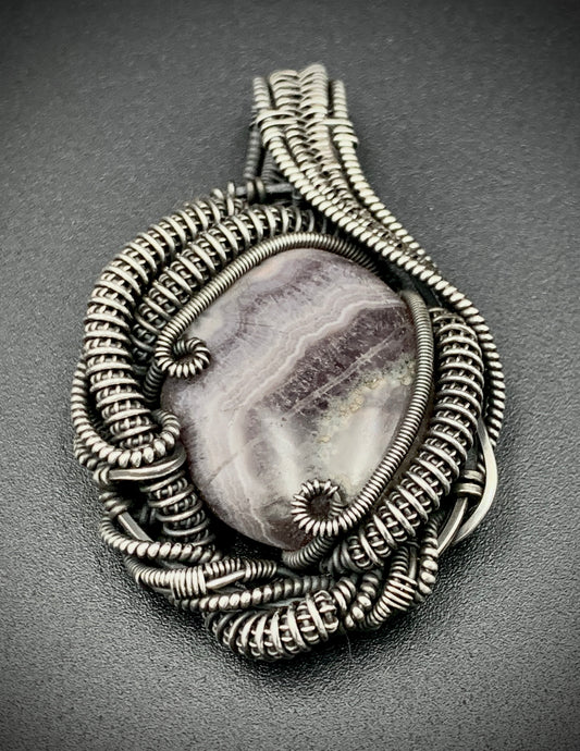 COSMIC EGG WIRE WRAP PENDANT