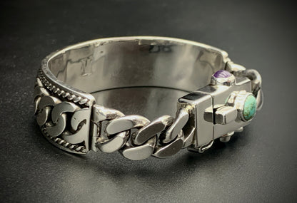 SPIRIT GANGSTER HYBRID CUFF/CHAIN BRACELET - SIZE 8.5 INCH