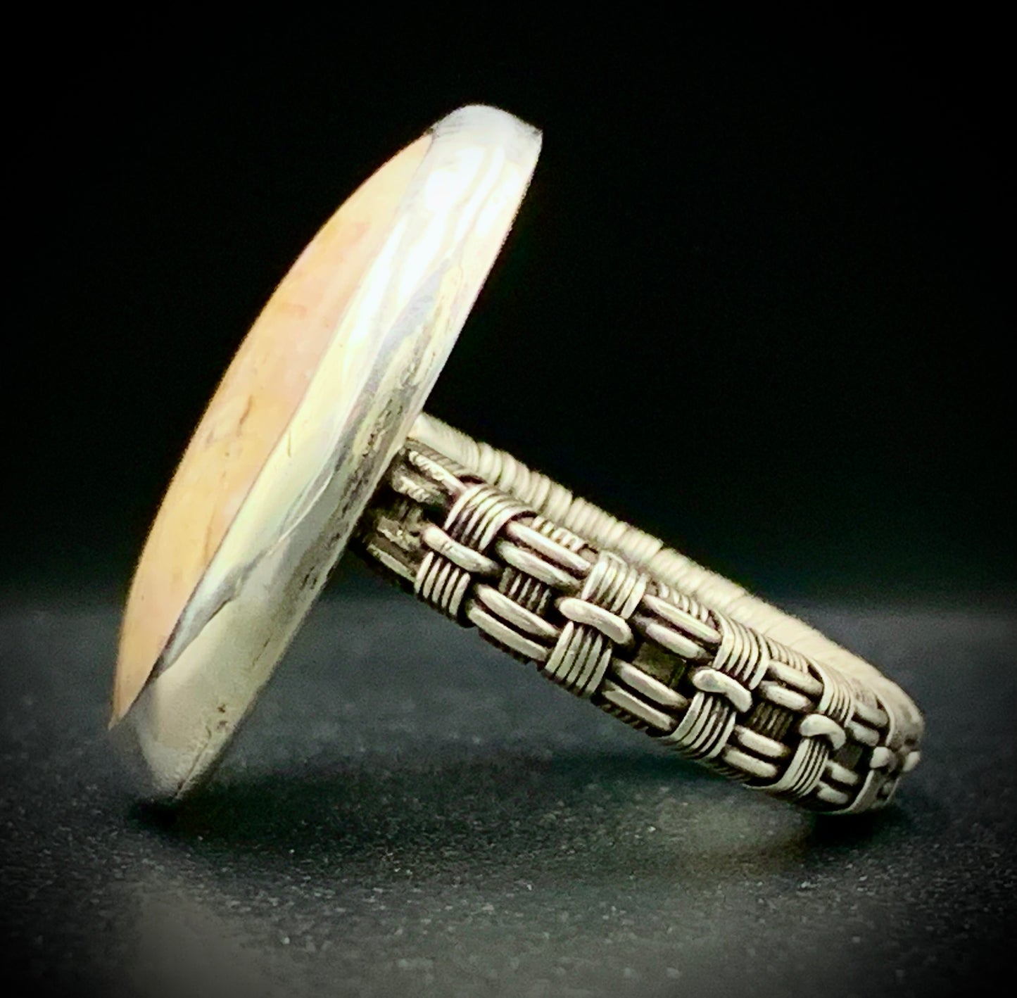 PINK OPAL RING - SIZE 8