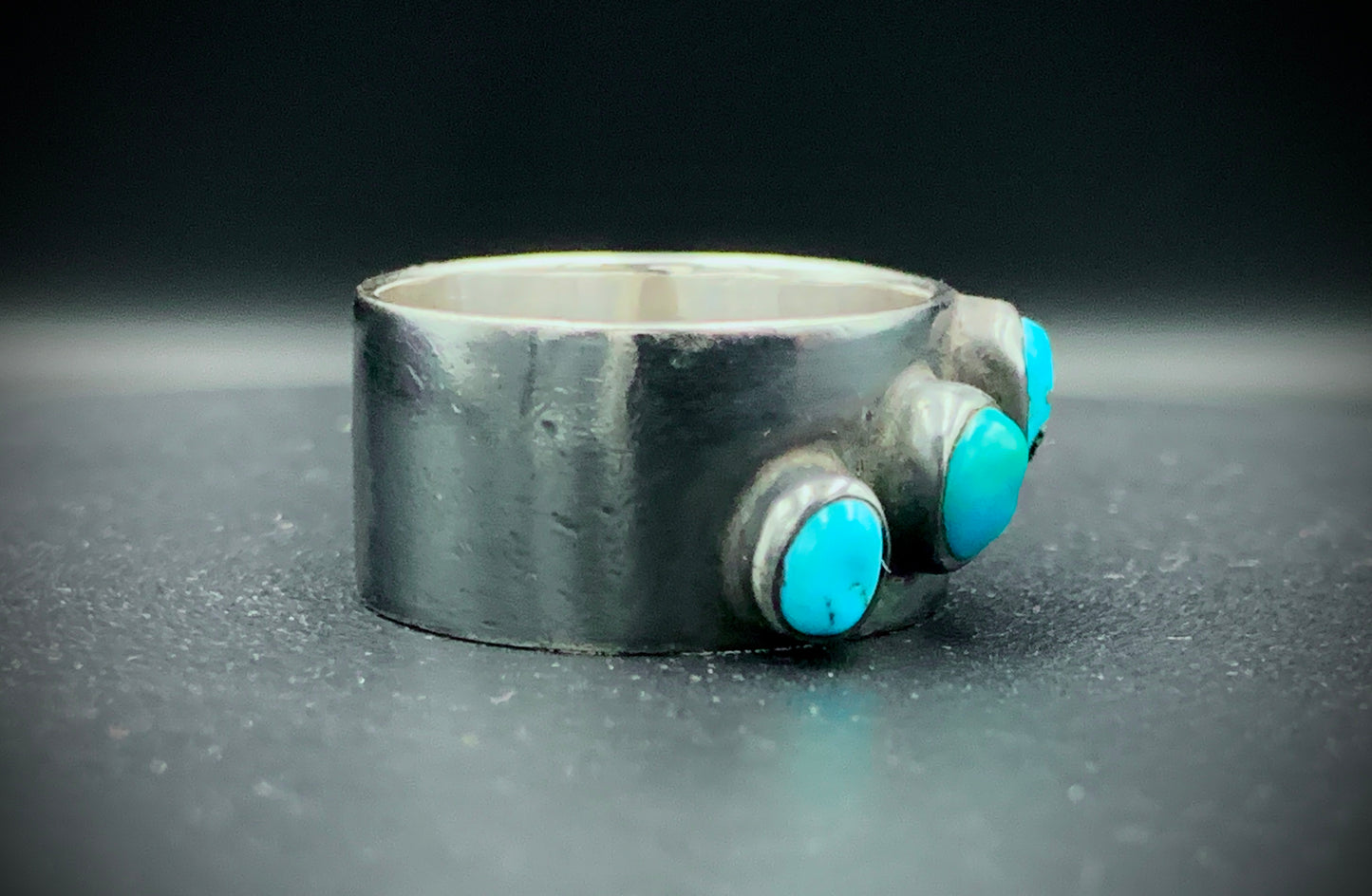 TURQUOISE STARRY NIGHT RING - SIZE 9