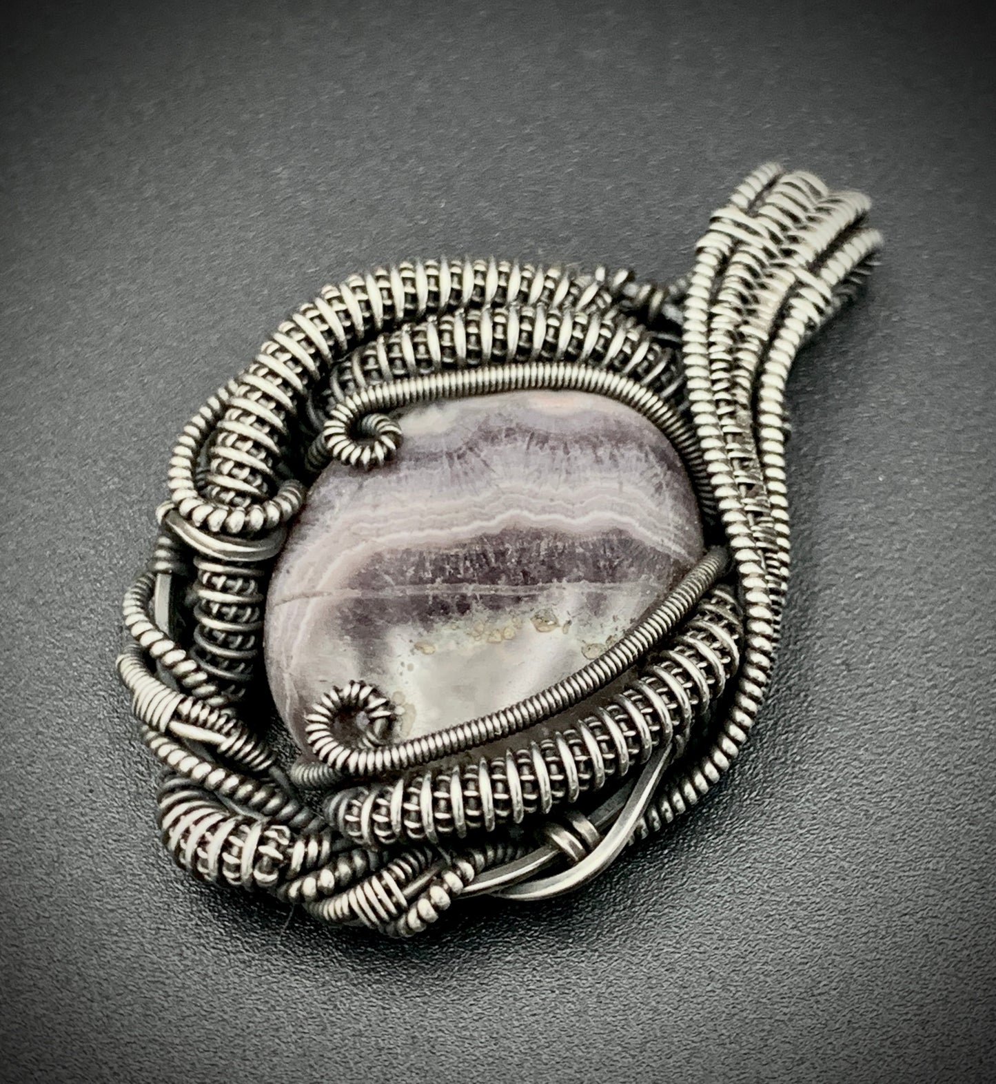 COSMIC EGG WIRE WRAP PENDANT