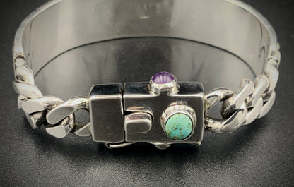 SPIRIT GANGSTER HYBRID CUFF/CHAIN BRACELET - SIZE 8.5 INCH