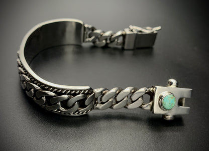 SPIRIT GANGSTER HYBRID CUFF/CHAIN BRACELET - SIZE 8.5 INCH