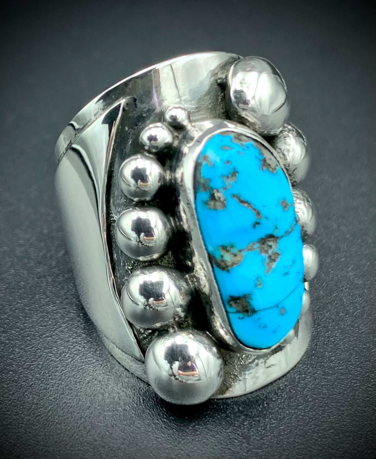 TURQUOISE POWER RING SIZE 6
