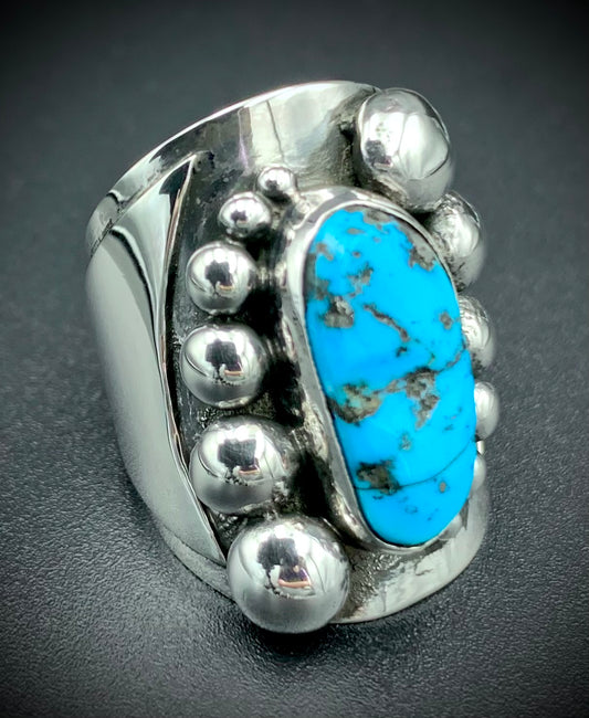 TURQUOISE POWER RING SIZE 6