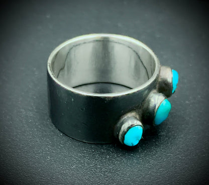 TURQUOISE STARRY NIGHT RING - SIZE 9