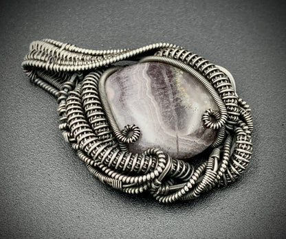 COSMIC EGG WIRE WRAP PENDANT