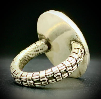 PINK OPAL RING - SIZE 8