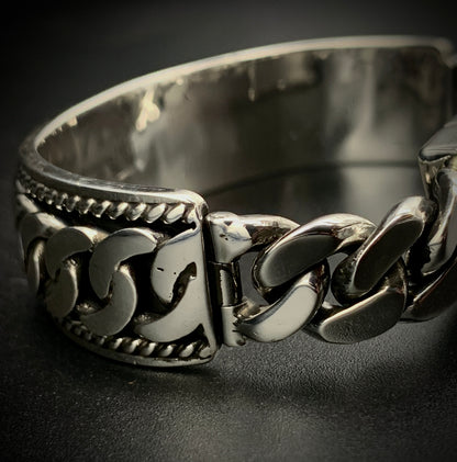SPIRIT GANGSTER HYBRID CUFF/CHAIN BRACELET - SIZE 8.5 INCH