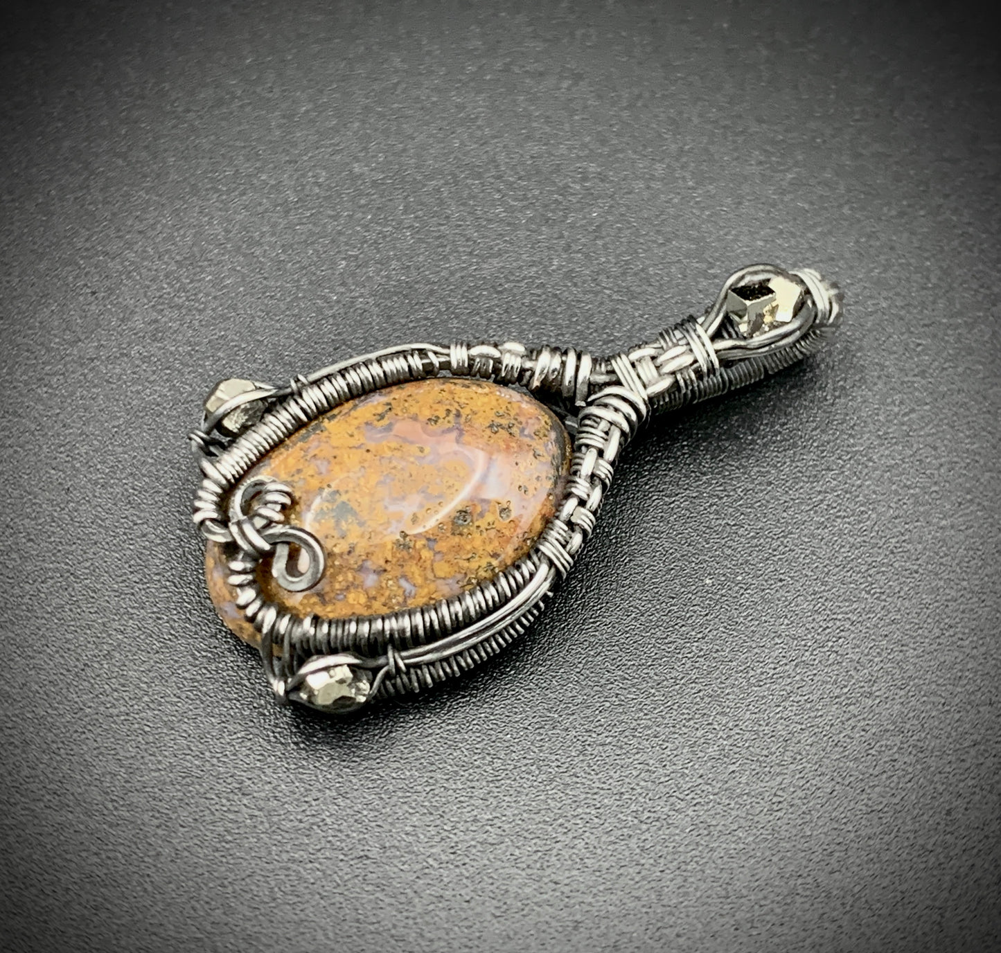 JASPER JESTER MINI WIRE WRAP PENDANT