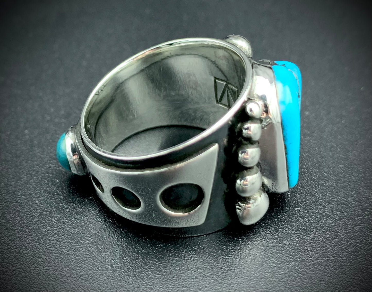 TURQUOISE POWER RING SIZE - 9.5