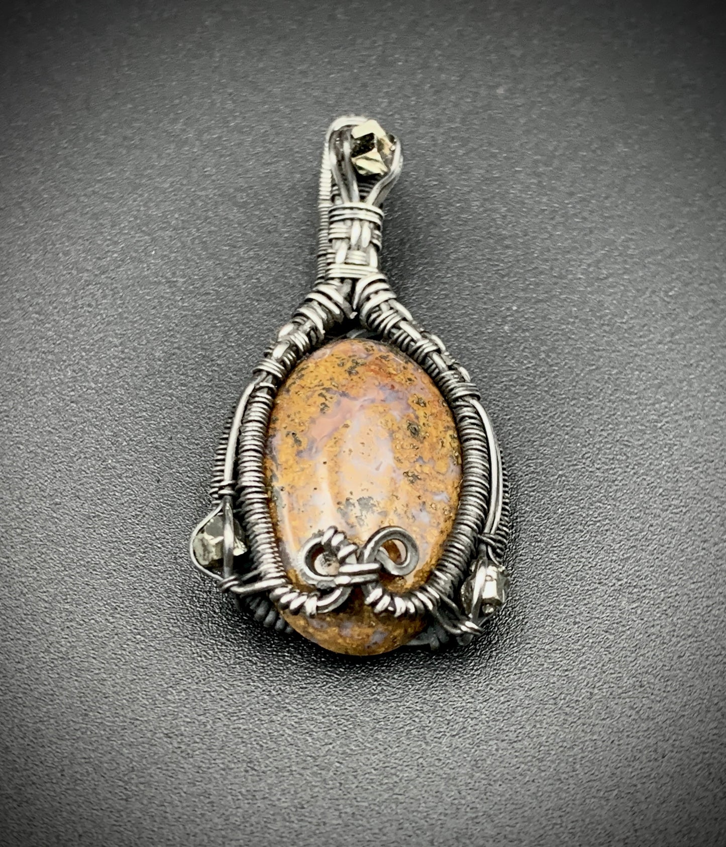 JASPER JESTER MINI WIRE WRAP PENDANT