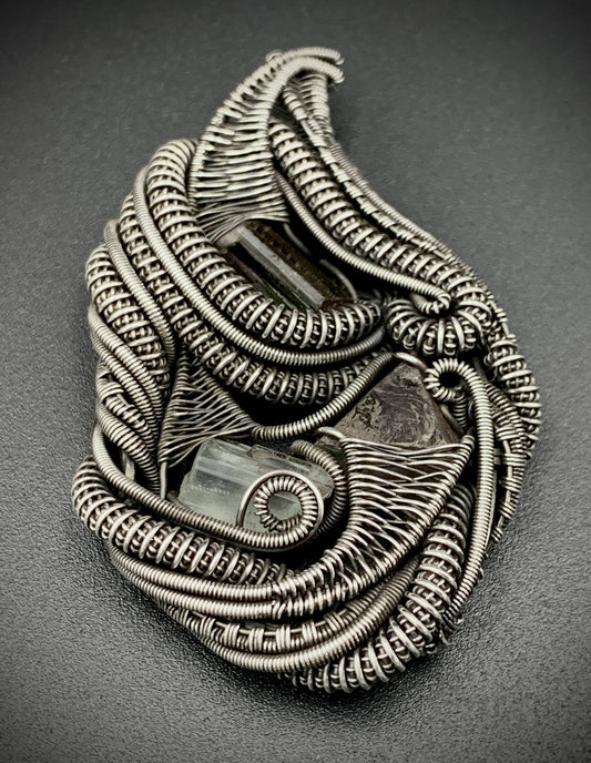 HEART OF THE BUDDHA WIRE WRAP PENDANT