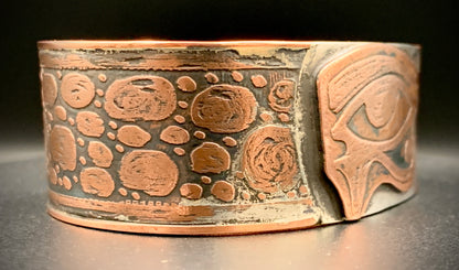 EYE OF HORUS COPPER CUFF BRACELET