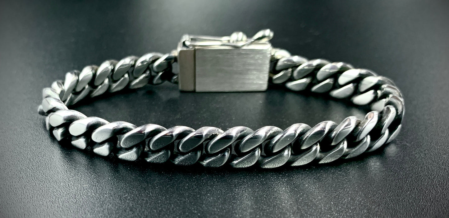 SUNSET MOONCHILD CUBAN LINK BRACELET 9MM - SIZE 8 INCH