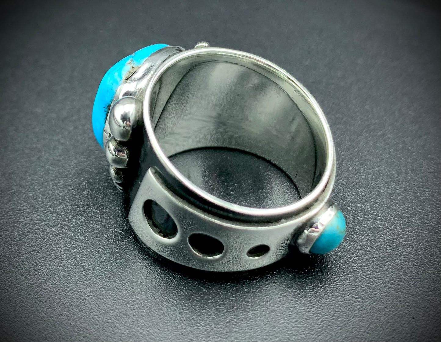 TURQUOISE POWER RING SIZE - 9.5