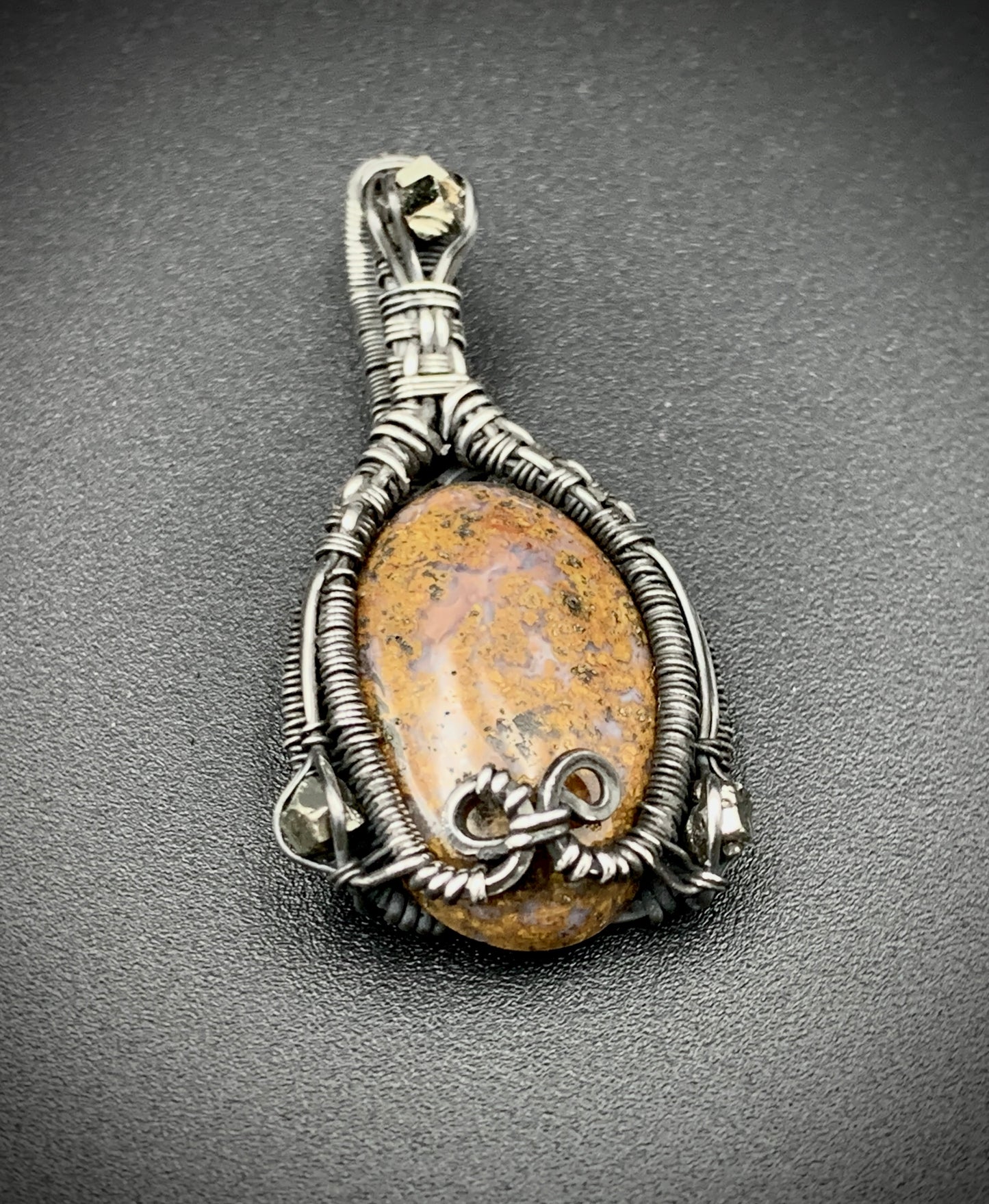 JASPER JESTER MINI WIRE WRAP PENDANT